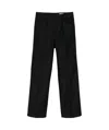 Lemaire Belt-loop Casual Pants In Black