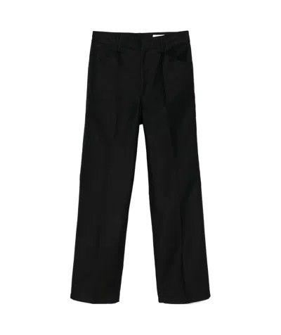 Lemaire Belt-loop Casual Pants In Black