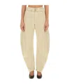Lemaire Tapered Pants In Nude