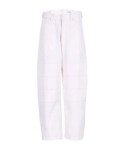 Lemaire Belt-loop Casual Pants In White