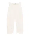 Lemaire Twisted Denim Cotton Jeans In White