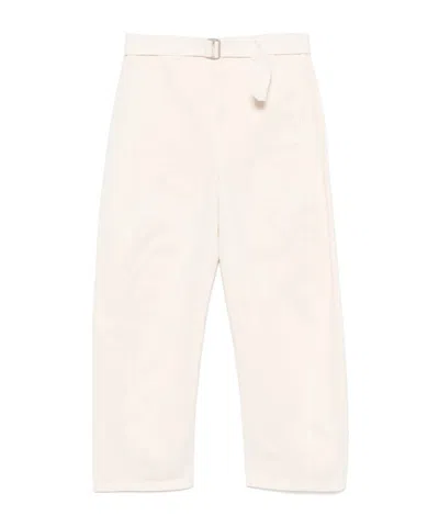 Lemaire Belt-loop Jeans In White
