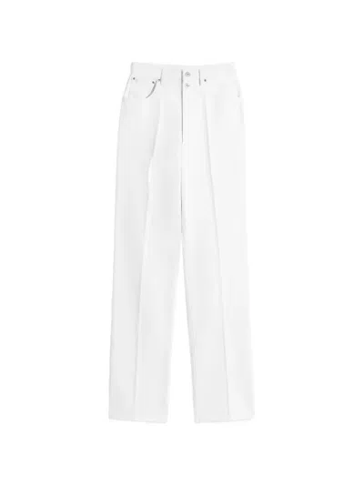 Lemaire Belt-loop Pocket Jeans In White
