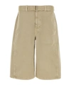 Lemaire Bermuda In Denim Beige  Uomo In Beige