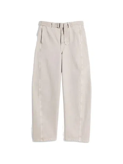 Lemaire Belt Seam Trousers In Neutral