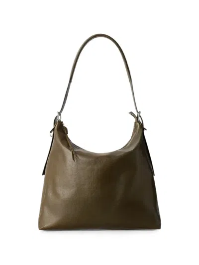 Lemaire Belted Bag In Leather In Green