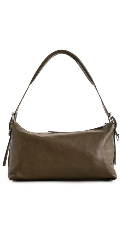 Lemaire Belted Baguette Shoulder Bag Dark Bronze