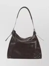 Lemaire Belted Calfskin Shoulder Bag In Brown