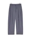 Lemaire Gray Belted Relaxed Trousers In Gray