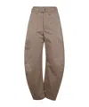 Lemaire Tapered Pants Belted Waist In Gray