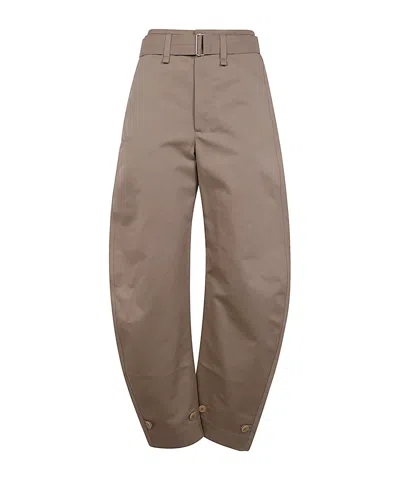 LEMAIRE LEMAIRE BELTED TAPERED LEG TROUSERS