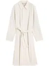 Lemaire Light Slitted Overcoat In Neutrals