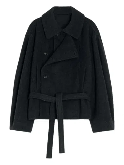 LEMAIRE BELTED DOUBLE-BREASTED COAT