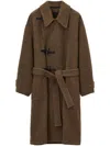 LEMAIRE BELTED FELTED DUFFLE COAT