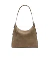 Lemaire Belted Shoulder Bag In Beige