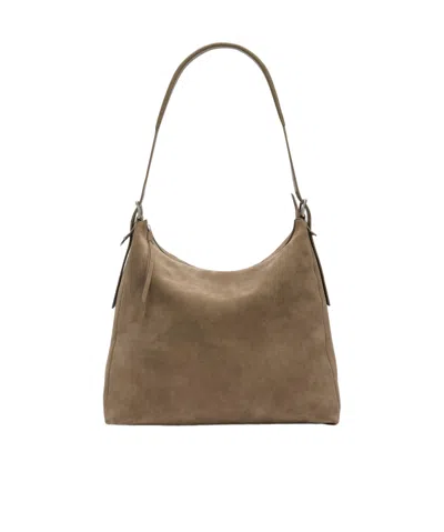 Lemaire Belted Shoulder Bag In Pebble