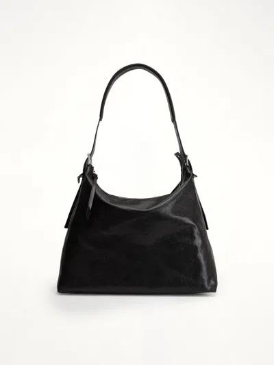 Lemaire Belted Hobo Bag In Brown