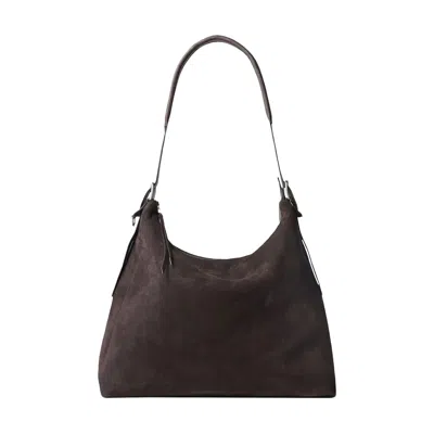 Pre-owned Lemaire Belted Hobo Bag 'ebony Brown' | Men's Size Onesize
