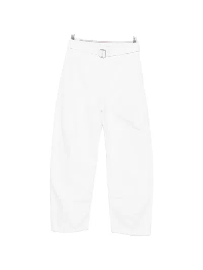 Lemaire Belted Jeans In White