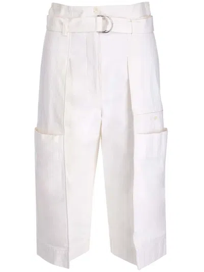 LEMAIRE BELTED LIGHTWEIGHT CAPRI SHORTS
