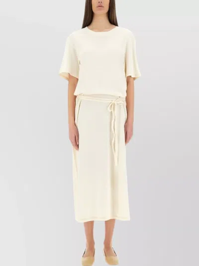LEMAIRE BELTED OVERSIZE T-SHIRT DRESS