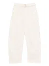 Lemaire Twisted Denim Cotton Jeans In Neutral