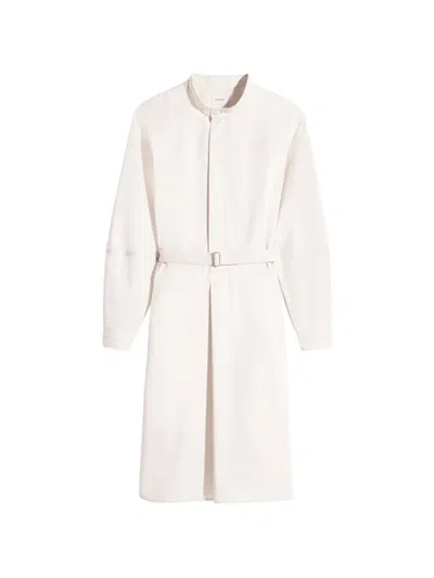 Lemaire Belted Shirt Dress In White