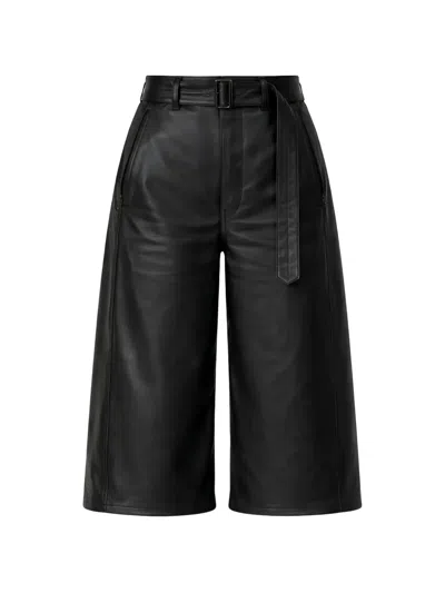 Lemaire Belted Shorts In Black