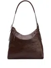 Lemaire Hobo Zippered Shoulder Bag In Brown