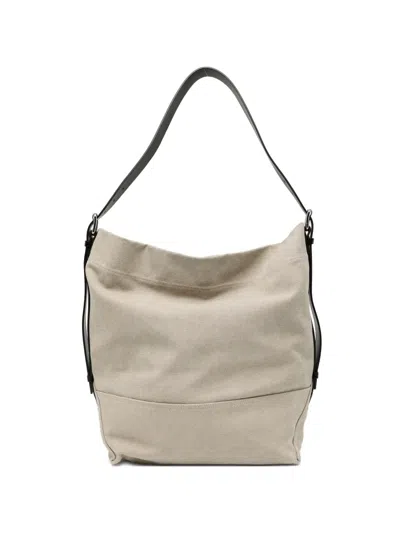 Lemaire Belted Shoulder Bag In Neutral