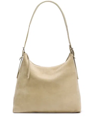 Lemaire Belted Shoulder Bag In Nude