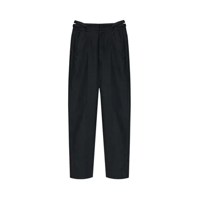 Pre-owned Lemaire Belted Soft Tailored Pants 'anthracite/grey' | Black | Women's Size 36