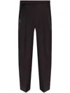 Lemaire Belted Tailored Trousers In Black