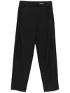 Lemaire Belted Tailored Trousers In Grey