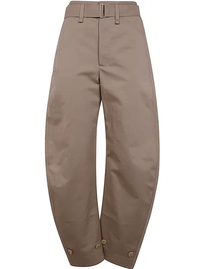 LEMAIRE LEMAIRE BELTED TAPERED PANTS