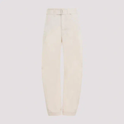 Lemaire Belted Tapered Pants 34 In White