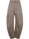 Lemaire Tapered Pants Belted Waist In Beige