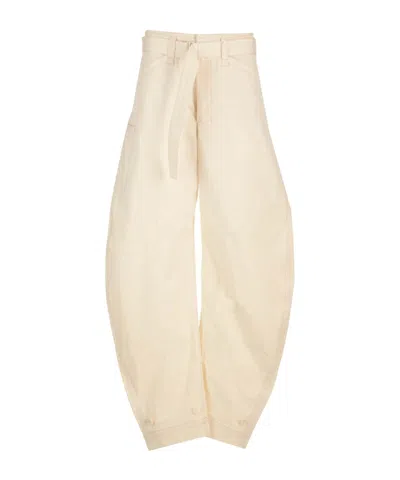 LEMAIRE LEMAIRE BELTED TAPERED PANTS