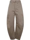 Lemaire Tapered Pants Belted Waist In Nude & Neutrals