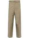 LEMAIRE BELTED TAPERED TROUSERS