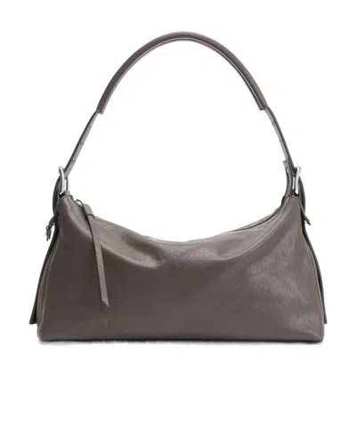 Lemaire Belted Tote Bag In Gray