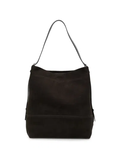 Lemaire Belted Tote Bag In Brown