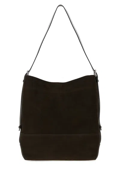 Lemaire Belted Tote Bag In Brown