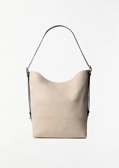 Lemaire Belted Tote Bag— Dark Linen