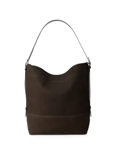 Lemaire Belted Tote Bag In Alpaca Nubuck In Pattern
