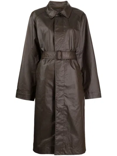 LEMAIRE BROWN BELTED TRENCH COAT