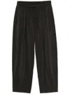 Lemaire Belted Trousers In Brown