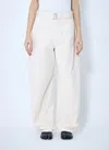 Lemaire Belted Twisted Pants In White