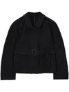 Lemaire Belted Two Pocket Jacket In Black