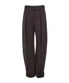 Lemaire Belted Volume Pants In Brown